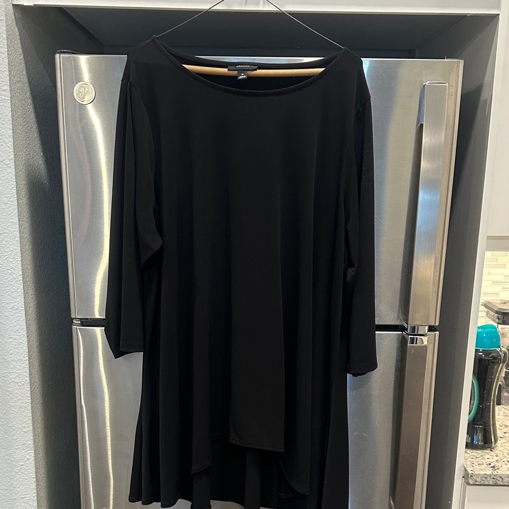 Alfani Elegant Black Women's Tunic Top